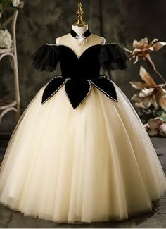this is a birth day dress in black and white compination.